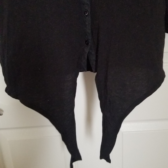 JONES NEW YORK Black Button From Tie Shirt - Picture 3 of 7